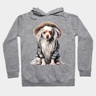 Winter Chinese Crested Dog Hoodie